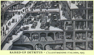 raised up detritus